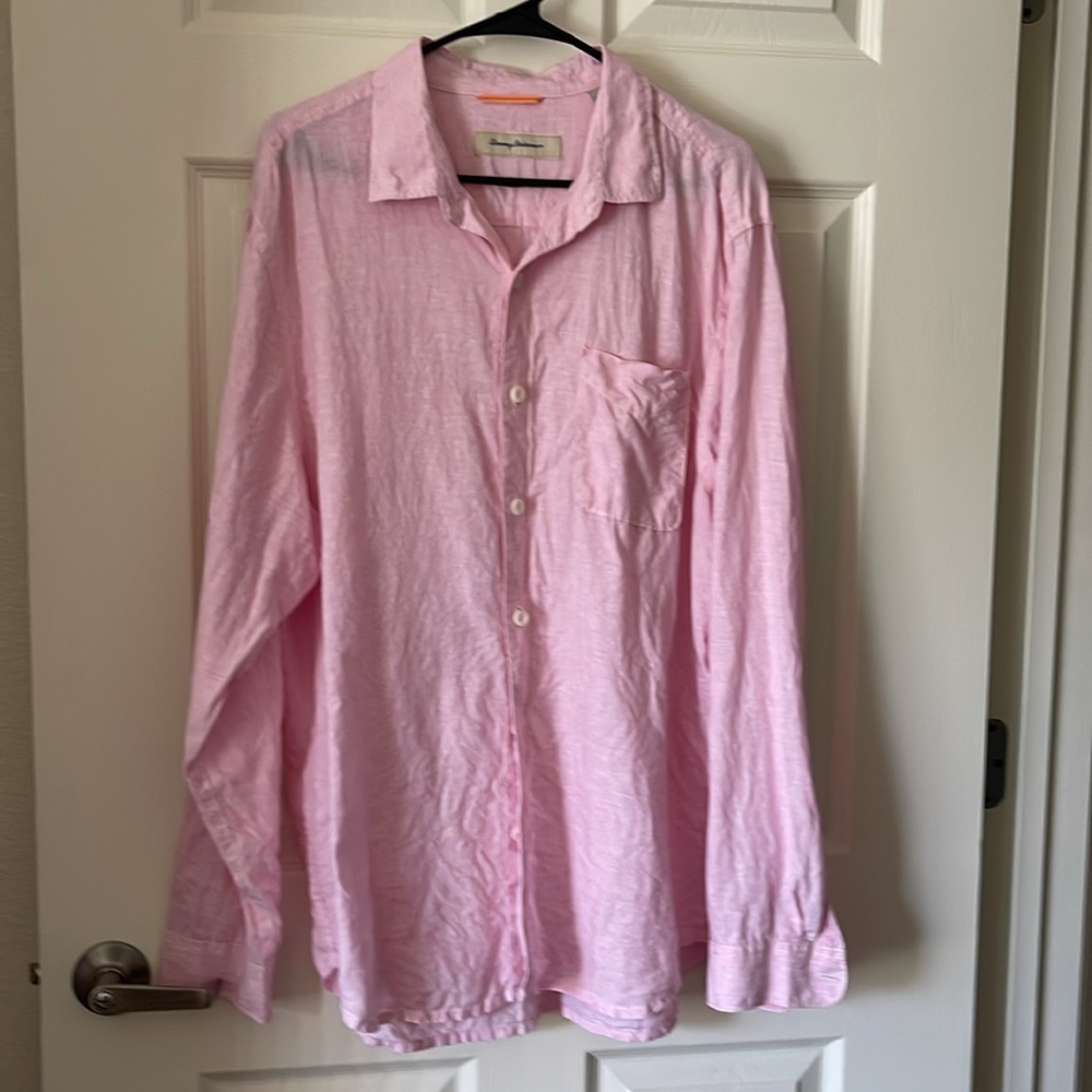 Men's Pink Button-Up Shirt